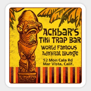 Ackbar's Tiki Trap Sticker